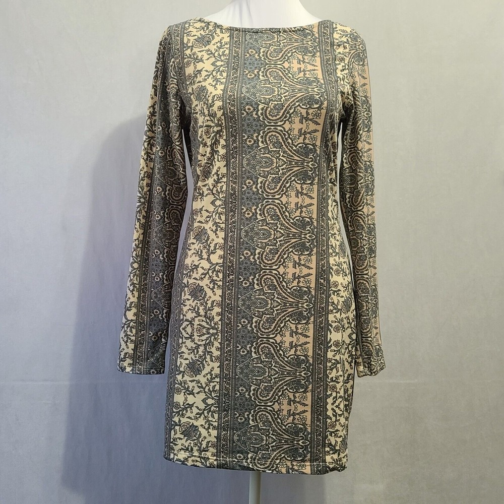 Honey Punch Dress Size L Mini Bodycon Soft